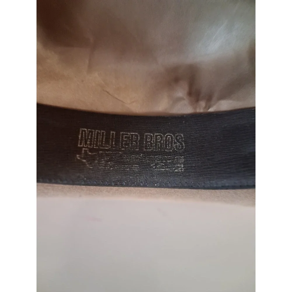 Vintage Miller Bros Hat Co Felt Cowboy Hat Western USA Circa 1960s-1980s Unisex